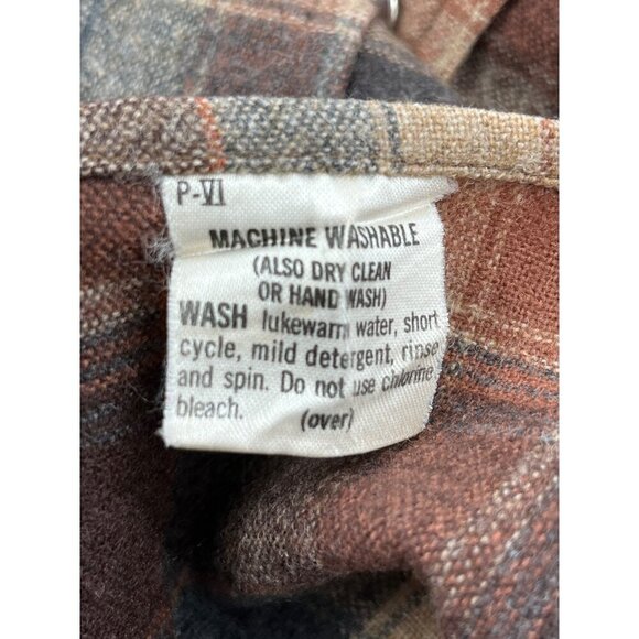Pendleton Shirt Large Western Virgin Wool Tartan Pearl Snap‎ High Grade USA - Picture 9 of 10